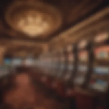 Luxurious Casino Interior with Slot Machines Luxurious casino interior showcasing slot machines