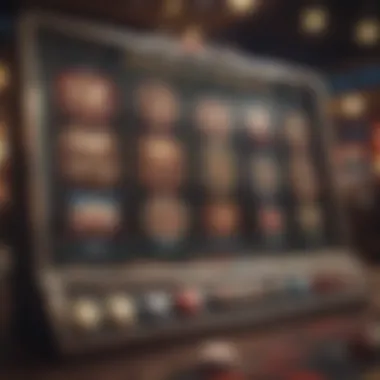 Online Casino Interface Featuring Slot Options Overview of online casino interface with slot options