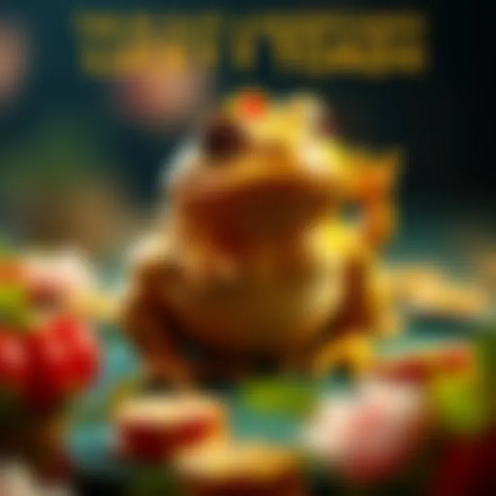 Cultural Significance of Lucky Golden Toad An infographic depicting the cultural significance of the motifs used in the Lucky Golden Toad, representing luck and prosperity.