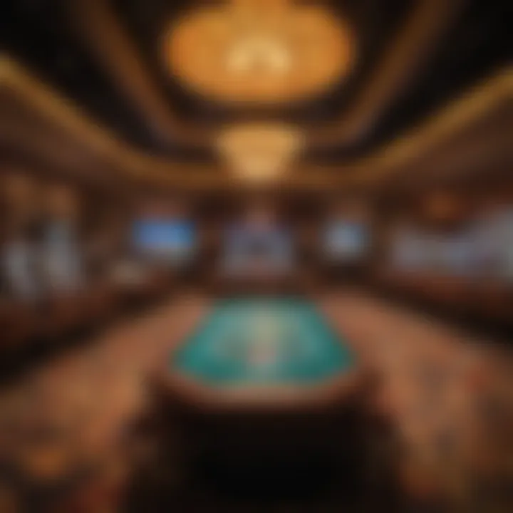 Luxurious gaming floor at MGM Grand Casino