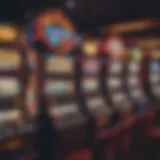 Colorful array of slot machines at Mount Airy Casino