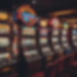 Colorful array of slot machines at Mount Airy Casino