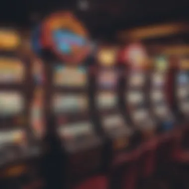 Colorful array of slot machines at Mount Airy Casino