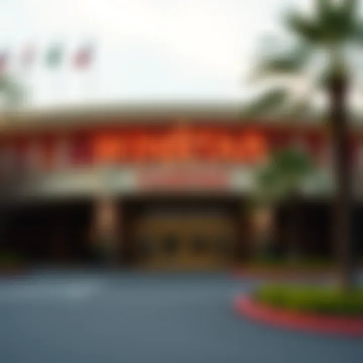 Welcoming entrance of Winstar Casino