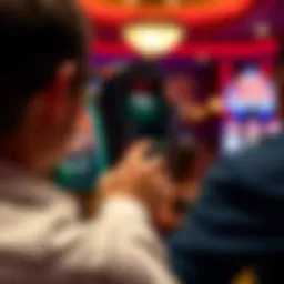 User engaging with the Parx Casino App interface