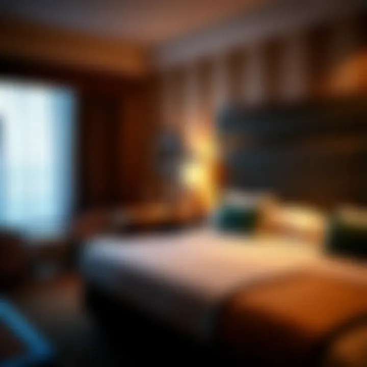 Comfortable Accommodations at Primm Resort A cozy and elegant guest room at Primm Resort featuring modern amenities