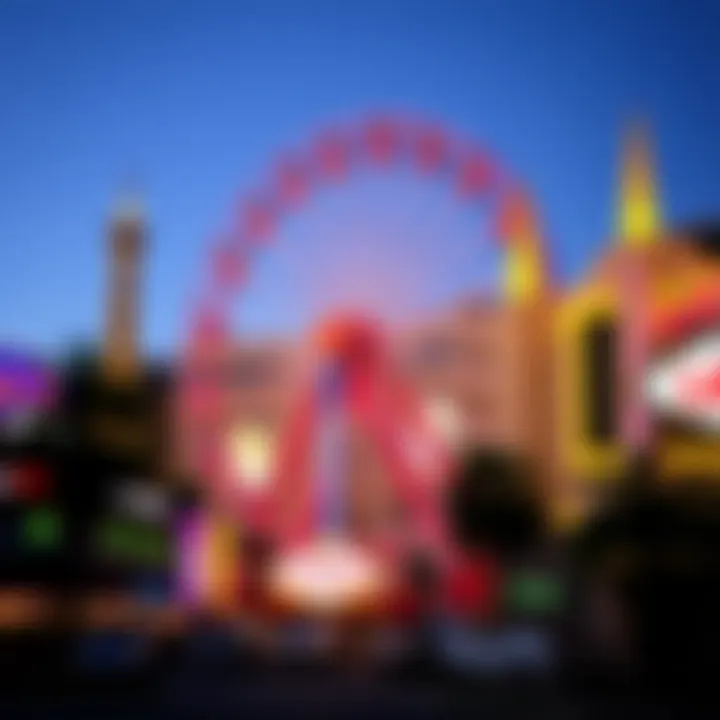 The Big Wheel surrounded by iconic Las Vegas attractions