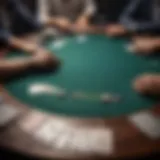 Strategic poker table arrangement highlighting power dynamics