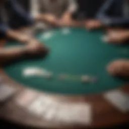 Strategic poker table arrangement highlighting power dynamics