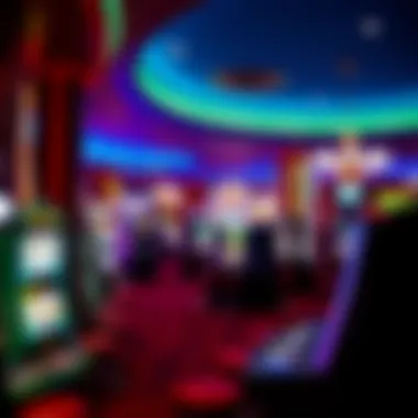 An engaging interior shot of a bustling casino floor with various gaming options available.