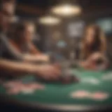 A vibrant online poker table showcasing various gaming options