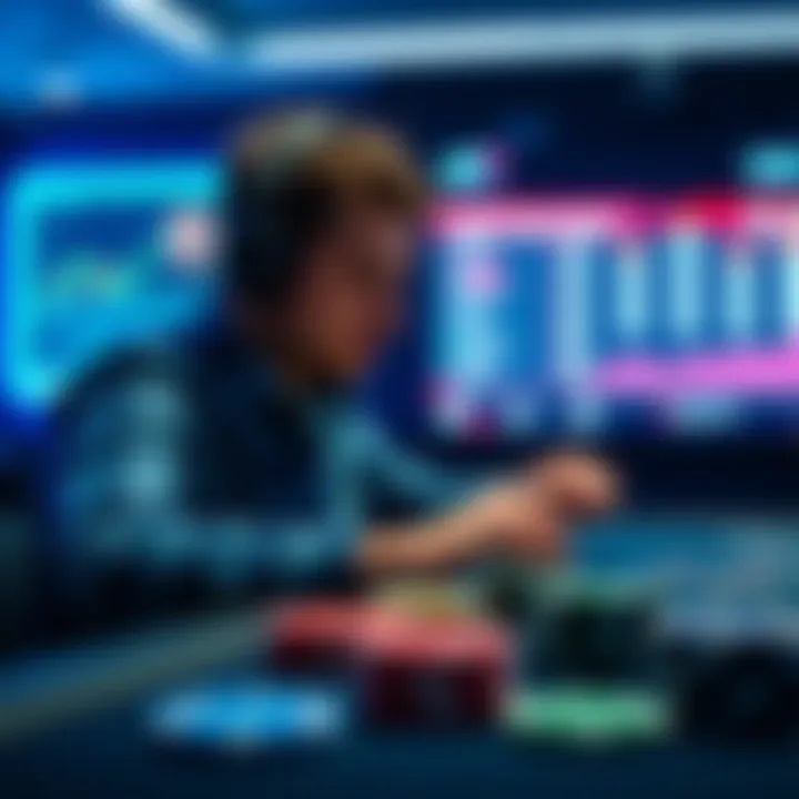 Visual representation of evolving trends in the online poker industry