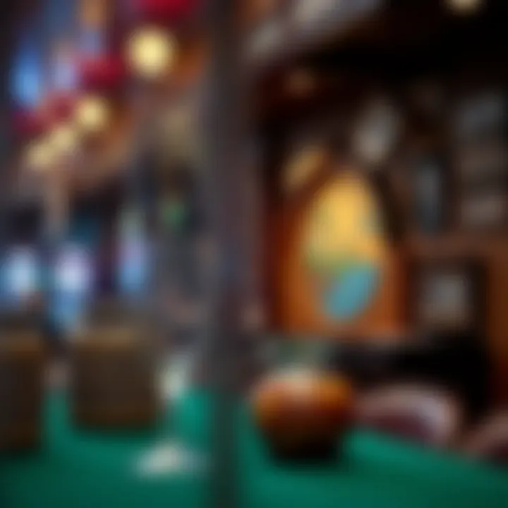 Cultural artifacts displayed within the casino representing local heritage