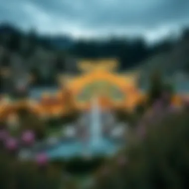 Scenic landscape surrounding Warm Springs Casino with natural beauty