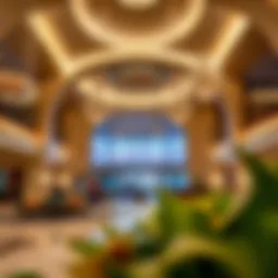 Luxurious lobby of Win Star Hotel showcasing elegant decor