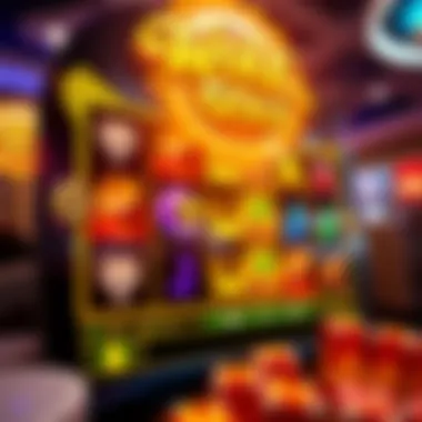 Illustration of the Wolf Gold slot game interface showcasing its vibrant graphics